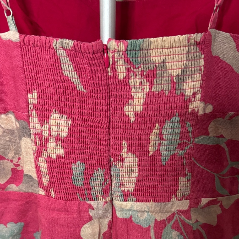 Sunday Best By Aritzia Mini Dress Floral Linen Cotton Blend Sz Small Summer - Picture 4 of 7
